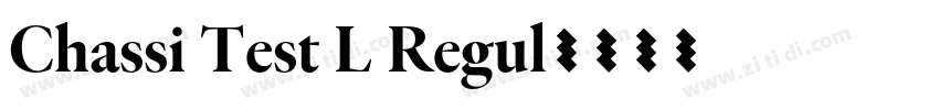 Chassi Test L Regul字体转换